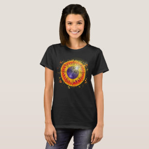 Total Solar Eclipse Moon Face T-Shirt