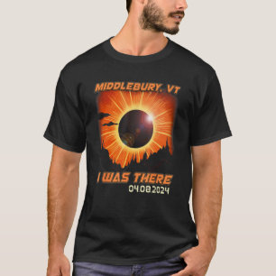Total Solar Eclipse Mountain Hiking Middlebury Ver T-Shirt