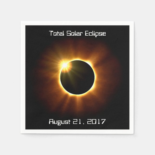 Total Solar Eclipse - Napkins (Front)