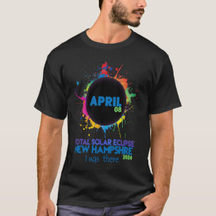 Total Solar Eclipse New Hampshire 2024 Colourful T T-Shirt