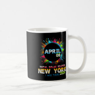Total Solar Eclipse New York 2024 Colourful Totali Coffee Mug