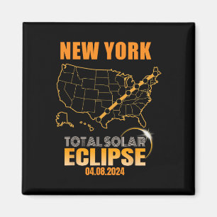 Total Solar Eclipse New York Magnet