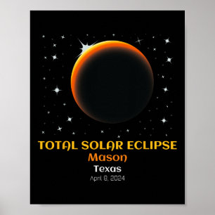 Total Solar Eclipse Of April 8 Poster