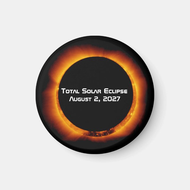 Total Solar Eclipse of the Century 2027 Magnet (Front)