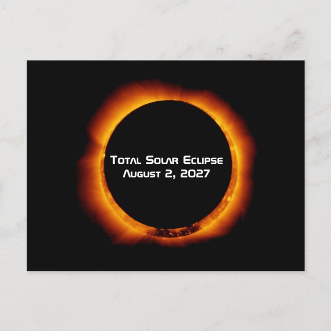Total Solar Eclipse of the Century 2027 Postcard (Front)