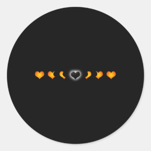 Total Solar Eclipse (of The Heart) T Shirt  Classic Round Sticker