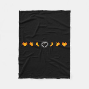 Total Solar Eclipse (of The Heart) T Shirt Fleece Blanket