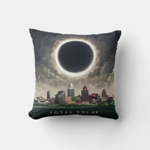 TOTAL SOLAR ECLIPSE OHIO APRIL CUSHION