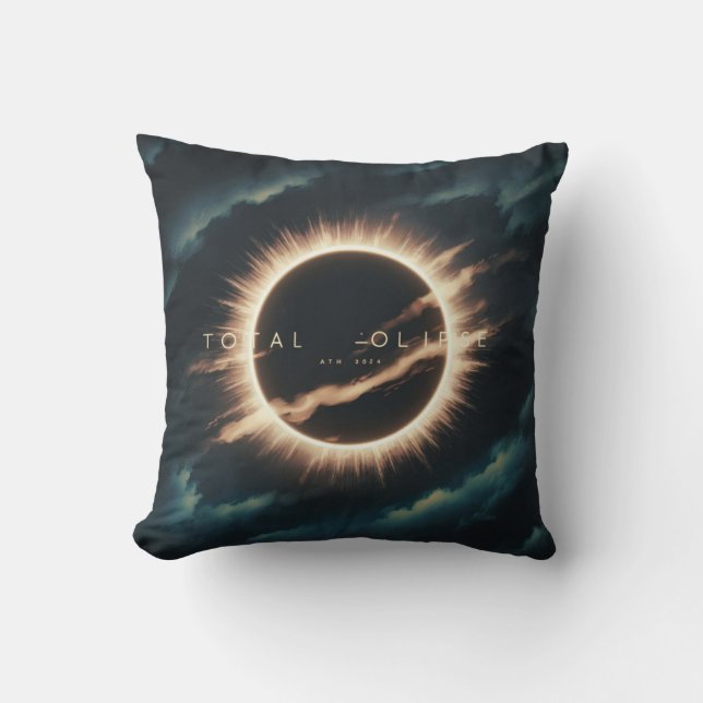 TOTAL SOLAR ECLIPSE OHIO APRIL CUSHION (Front)