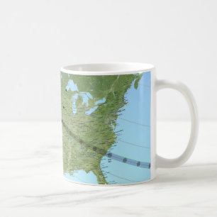 Total Solar Eclipse Path Map 2017 Coffee Mug
