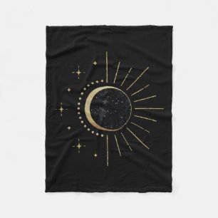 Total Solar Eclipse Path Of Totality  Fleece Blanket
