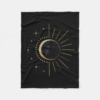 Total Solar Eclipse Path Of Totality  Fleece Blanket