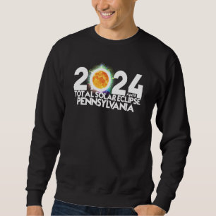 Total Solar Eclipse Pennsylvania 2024 American Tot Sweatshirt