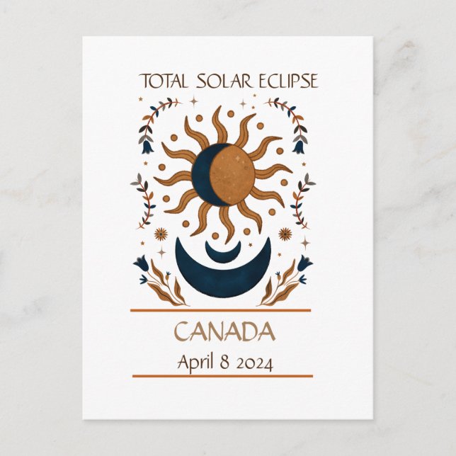 Total Solar Eclipse Postcard (Front)