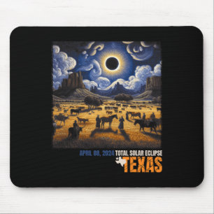 Total Solar Eclipse Retro April 8 2024 Astronomy Mouse Pad