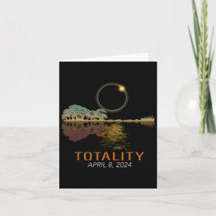 Total Solar Eclipse Shirt Totality Eclipse Guitar  Card