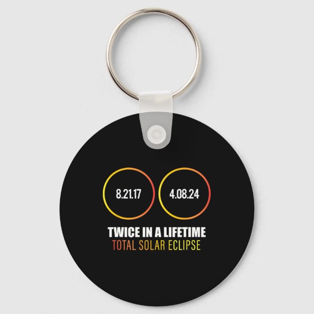 Total Solar Eclipse - Solar Eclipse  Key Ring (Front)