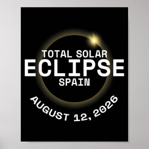 Total Solar Eclipse Spain 12th August 2026 Poster
