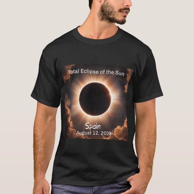 Total Solar Eclipse Spain 2026 Mens T-Shirt (Front)