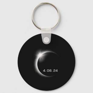 Total Solar Eclipse Spring April 8th 2024 America Key Ring