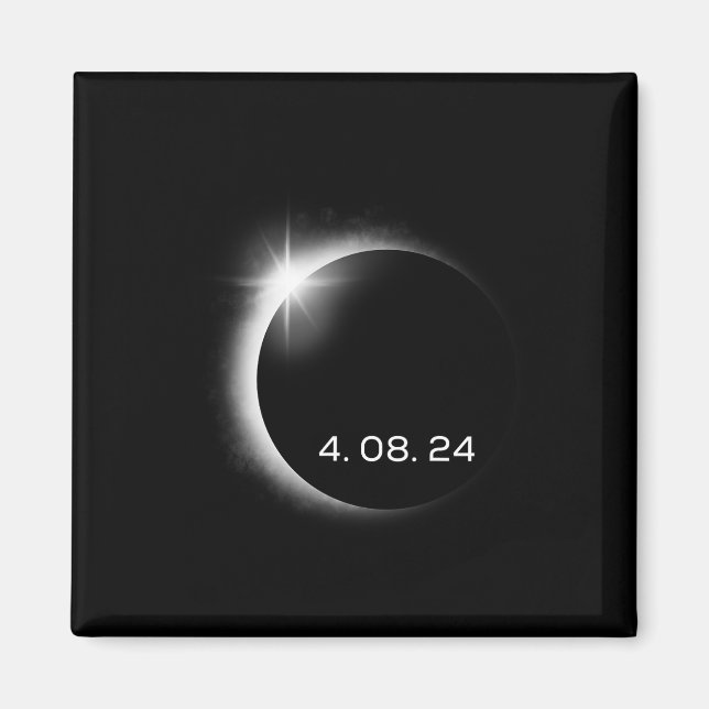 Total Solar Eclipse Spring April 8th 2024 America  Magnet (Front)