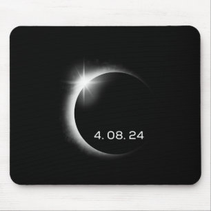 Total Solar Eclipse Spring April 8th 2024 America Mouse Pad