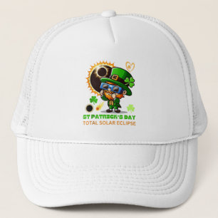 Total Solar Eclipse St Patricks Day Funny Gifts Trucker Hat