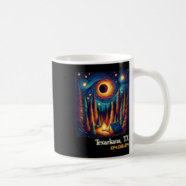 Total Solar Eclipse Texarkana Texas  Coffee Mug (Right)