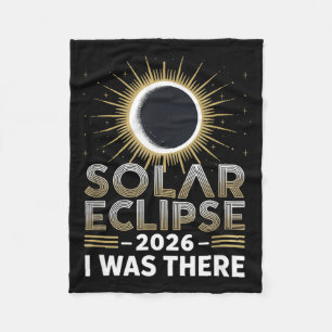 Total Solar Eclipse There Eclipse Artwork Fleece Blanket