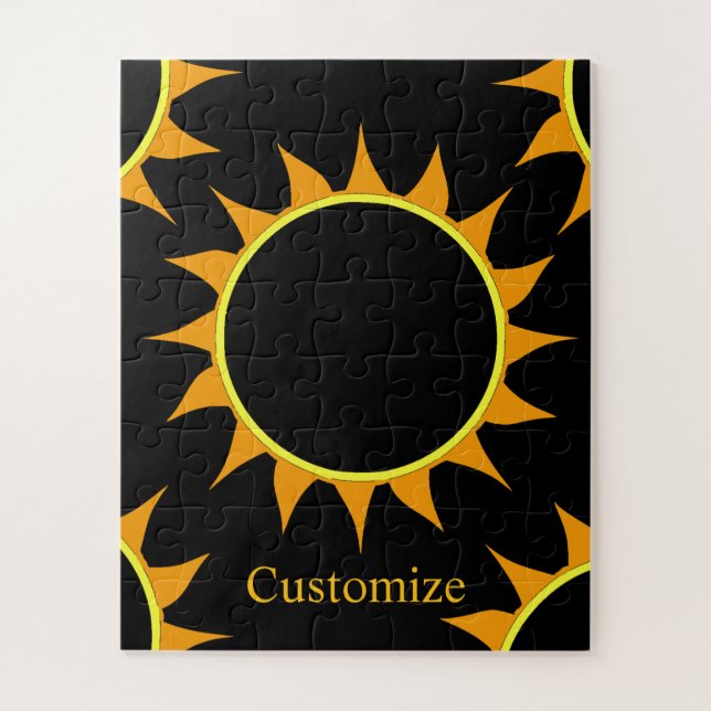 Total Solar Eclipse Thunder_Cove Jigsaw Puzzle (Vertical)