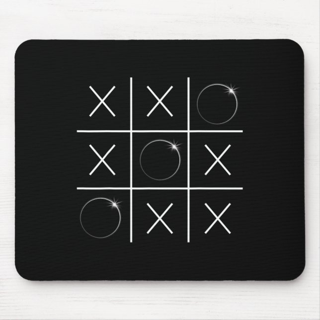 Total Solar Eclipse Tic Tac Toe 04.08.2024 Boys Gi Mouse Pad (Front)