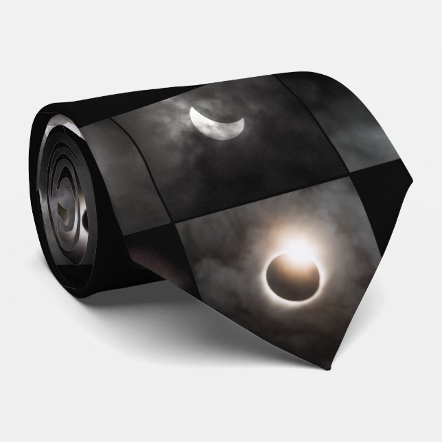 Total Solar Eclipse Tie (Rolled)