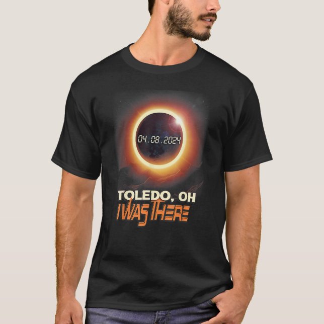Total Solar Eclipse Toledo Ohio OH T-Shirt (Front)
