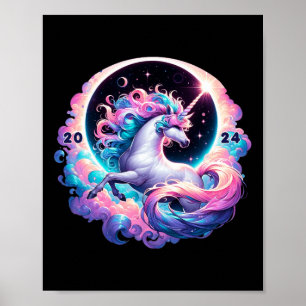 Total Solar Eclipse Totality Unicorn  Poster