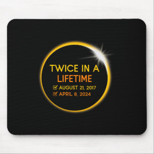Total Solar Eclipse Twice In A Lifetime Matching G Mouse Pad