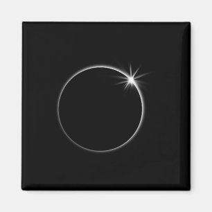 Total Solar Eclipse US American Flag Totality 04.0 Magnet