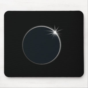 Total Solar Eclipse US American Flag Totality 04.0 Mouse Pad