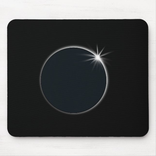 Total Solar Eclipse US American Flag Totality 04.0 Mouse Pad (Front)