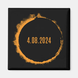 Total Solar Eclipse USA April 8, 2024 Magnet