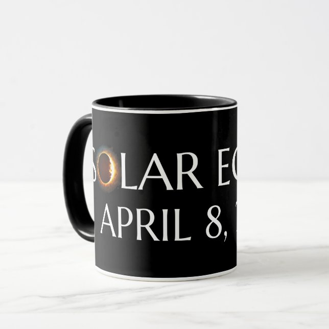 Total Solar Eclipse USA April 8, 2024 Mug (Front Left)