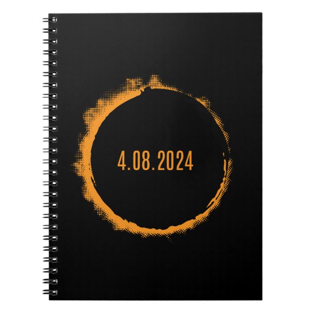 Total Solar Eclipse USA April 8, 2024 Notebook (Front)
