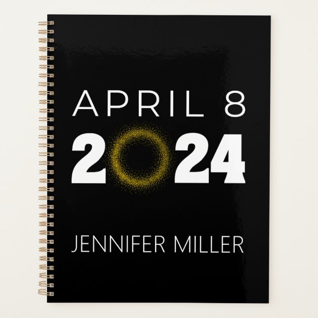 Total Solar Eclipse USA April 8, 2024 Planner (Front)