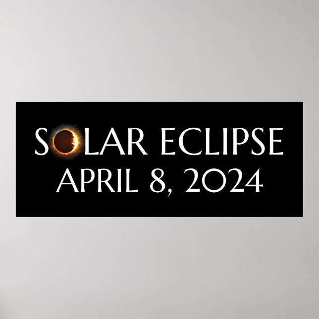 Total Solar Eclipse USA April 8, 2024 Poster (Front)