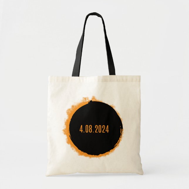 Total Solar Eclipse USA April 8, 2024 Tote Bag (Front)