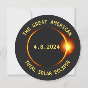 Total Solar Eclipse Viewing Party 4.8.2024 USA Invitation