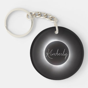 Total Solar Eclipse w/Name Key Ring