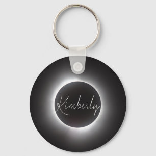 Total Solar Eclipse w/Name Key Ring