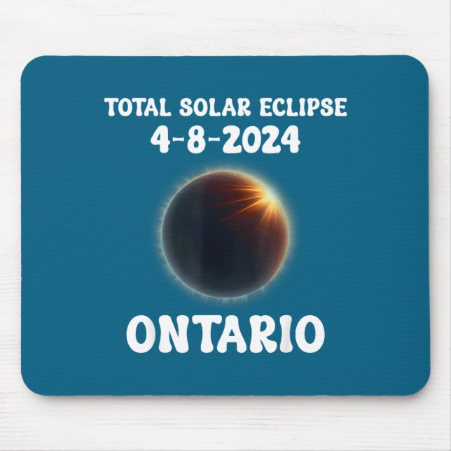Total Solar Eclipse Watch North Illustration Mouse Pad (Front)