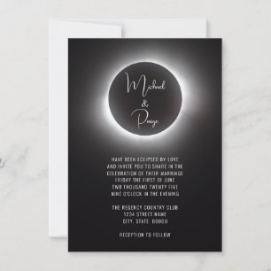 Total Solar Eclipse Wedding Invitation