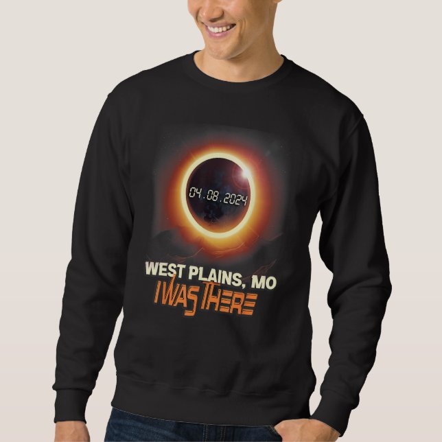 Total Solar Eclipse West Plains Missouri Sweatshirt (Front)